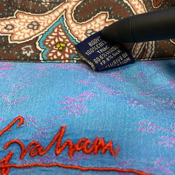 Robert Graham Long Sleeve Button Down Shirt Size Large - Picture 9 of 10